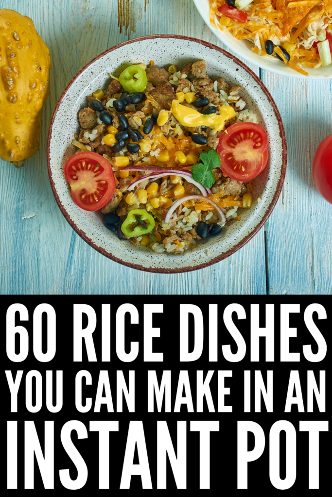 60 Simple Instant Pot Rice Recipes | If you're looking for quick and easy rice upgrades you can make in your instant pot on busy weeknights, this post is for you! Whether you prefer white rice, brown rice, basmati rice, or jasmine rice, we've curated the best of the best. From healthy vegan and vegetarian options, to spicy Mexican, Indian, and Asian rice recipes, to simple beef and chicken dishes, we've got something for every palate and dietary need!
