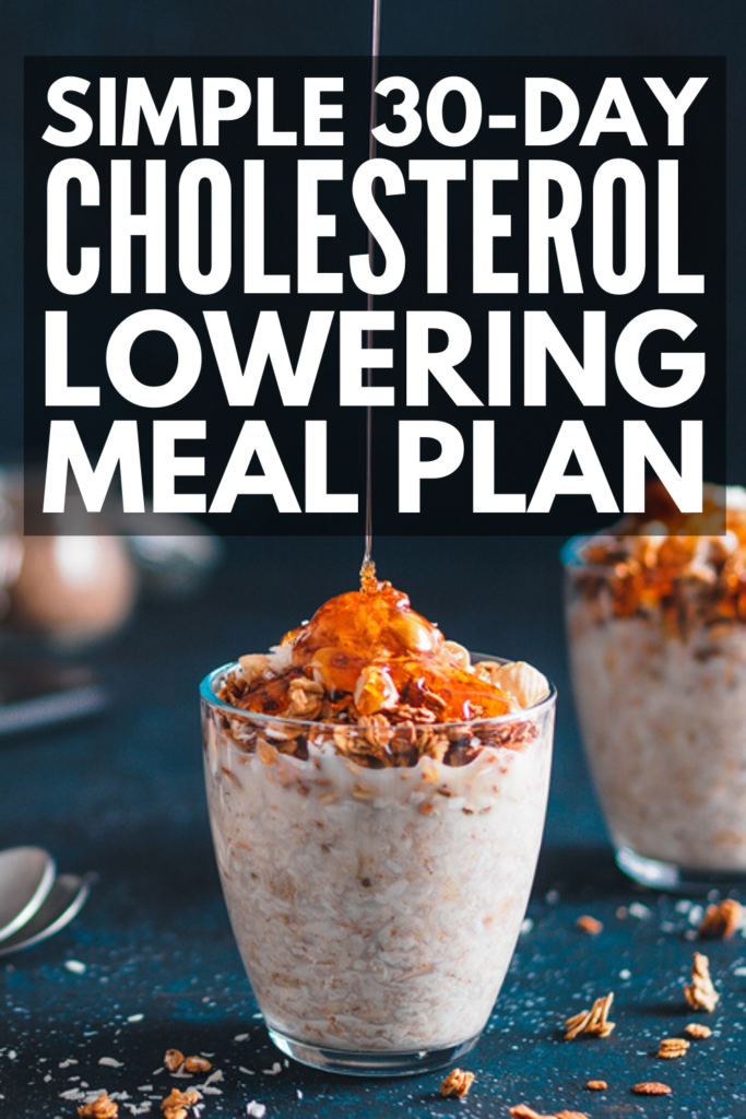 30 Days of Cholesterol Diet Recipes | If you're looking for cholesterol lowering meals, we're sharing 30 days of breakfast, lunch, dinner, and snack recipes made with cholesterol lowering foods to boost your heart health! Creating a weekly healthy eating menu has never been easier - we've got ideas you can make in your slow cooker or crock pot, chicken and ground beef options, and vegetarian recipes the whole family will love! #cholesteroldiet #cholesterolloweringfoods #lowcholesterolrecipes