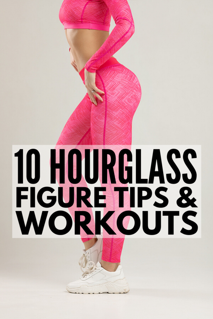 How to Get an Hourglass Figure | If you want to know the secret to a small waist with curvy hips and a bigger butt, this post is full of diet and nutrition tips, as well as 5 hour glass workout ideas to help you see results fast. While you probably won't achieve an hourglass figure in a week or even in a month, cleaning eating coupled with the right exercise moves is key! If you're up for the challenge, use the tips and ideas in this post to create a routine to get you to your goals!
