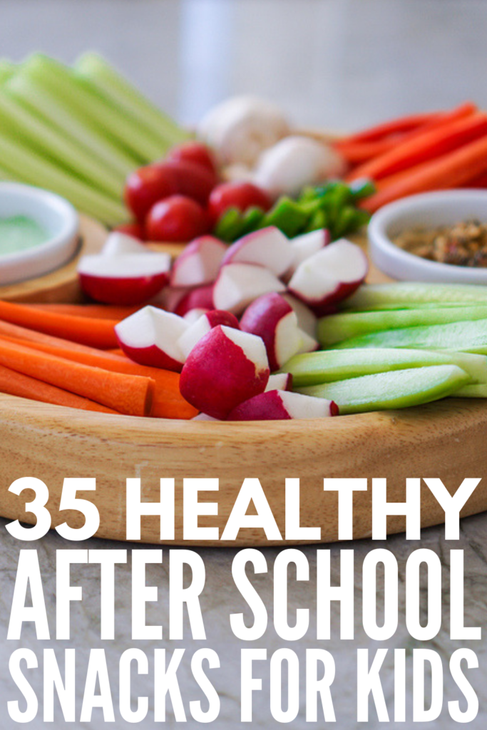 35 Healthy After School Snacks for Kids | Looking for simple, clean eating snacks for children to keep them full until dinner? We’re sharing our favorite make ahead snack recipes, easy grab and go ideas, self-serve snacks and options for older kids, and gluten-free recipes for kids with allergies. From a delicious trail mix with chocolate chips, to super simple DIY granola bars, to almond butter energy balls, even your picky eaters will love these recipes! #afterschoolsnacks #makeaheadsnacks