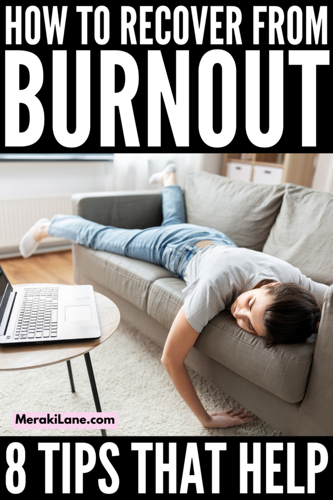 How to Recover From Burnout | There are so many things that can cause us to become burnt out, and it can happen to anyone. If you're a mom or dad, caregiver or nurse, teacher or therapist, and/or putting in too many hours at work or at school, it's important to know the symptoms and warning signs of burnout, and to have action plan to help you bounce back. Dealing with burnout isn't fun, but this post has tons of tips to help, along with advice on how to avoid burnout to begin with!