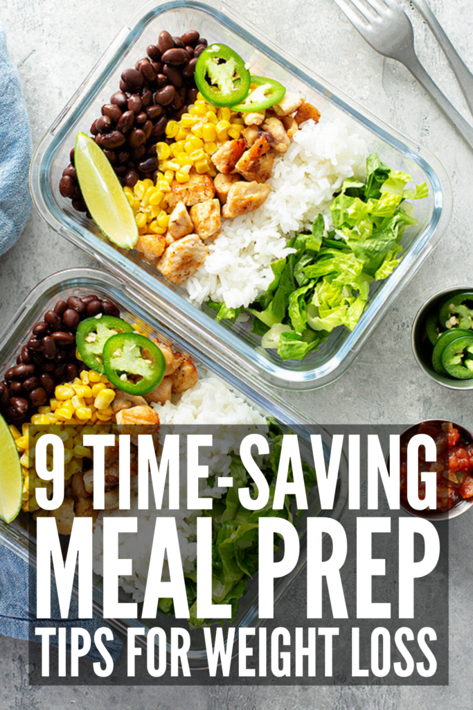 9 Lazy Meal Prep Tips for Weight Loss | If clean eating is your goal, meal planning and prepping is a must. The key to any healthy lifestyle change is to keep it easy and simple, and we're sharing our best tips and hacks to help! Whether you're specifically tackling one meal (breakfast, lunch, dinner, or snacks), or want to completely overhaul the way you plan your weekly grocery list based on the recipes you plan on making, this post has it all!