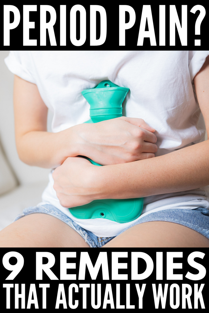9 Remedies for Menstrual Cramps that Actually Work | Period pain got you down? From yoga, to supplements, to herbal teas and more, we're sharing the best natural remedies for women who suffer from period cramps. Learn how to get rid of (or at least, how to reduce) menstrual cramps with this collection of fast and effective home remedies. We've also included causes of menstrual cramps and prevention tips and hacks so your period doesn't slow you down!