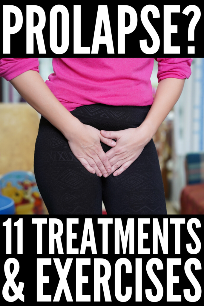 11 Pelvic Organ Prolapse Treatments and Exercises | If you suffer from pelvic floor prolapse and dysfunction due to pregnancy, childbirth, menopause, or age, and you\'re looking tips to help you strengthen and tighten your pelvic floor muscles, this post has all the facts, natural treatment options, stretches, and exercises you need. From knowing the symptoms, to figuring out how to repair prolapse without surgery, this is a must read for women! #pelvicfloor #prolapse #pelvicfloorexercises