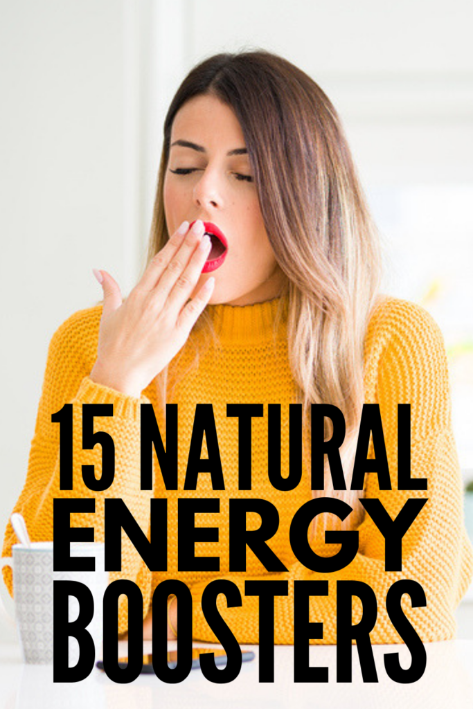15 Natural Ways to Boost Your Energy | Want to know how to kickstart your energy naturally? We’re sharing 15 tips and ideas to help you feel more energized in the mornings and beyond without relying on coffee and other sources of caffeine. Diet and fitness are great natural energy boosters, but there are tons of other simple tweaks you can make to your daily routine to help you feel more alert and productive. Click to find out more! #energybooster #wakeup #wakeuprefreshed #havemoreenergy